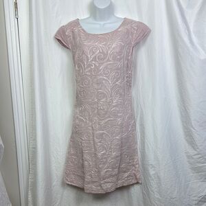 Valentina Naldi embroidered linen shift dress size medium